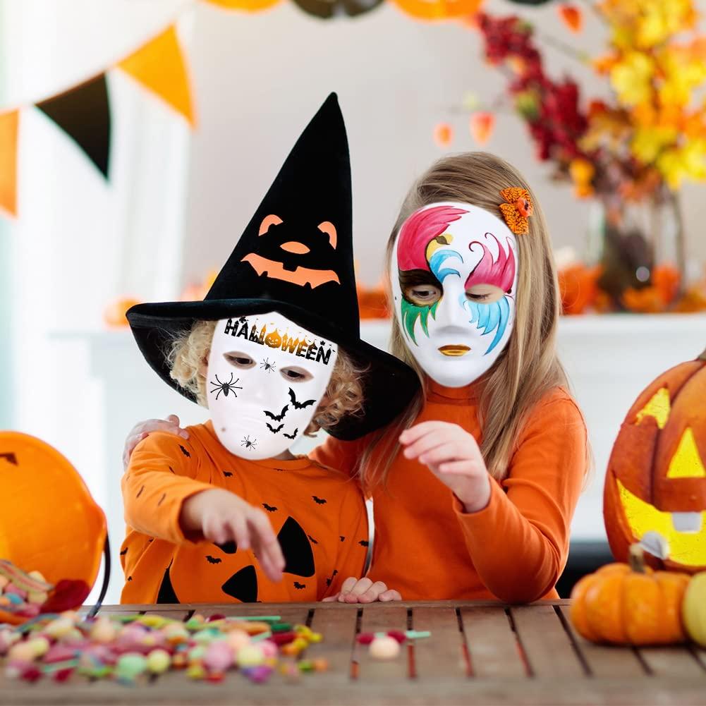 20 Miếng DIY Mặt Nạ Bột Giấy Mặt Nạ Vẽ Tay Cá Tính Sáng Tạo Tự Do Thiết Kế Mặt Nạ Cho Váy Lạ Mắt Halloween Mardi Gras Đảng