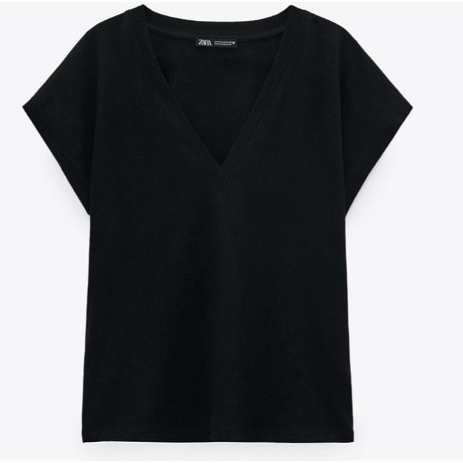 Áo thun nữ cổ V áo phông tay hến chất cotton mặc mát thời trang nữ BANAMO 3111