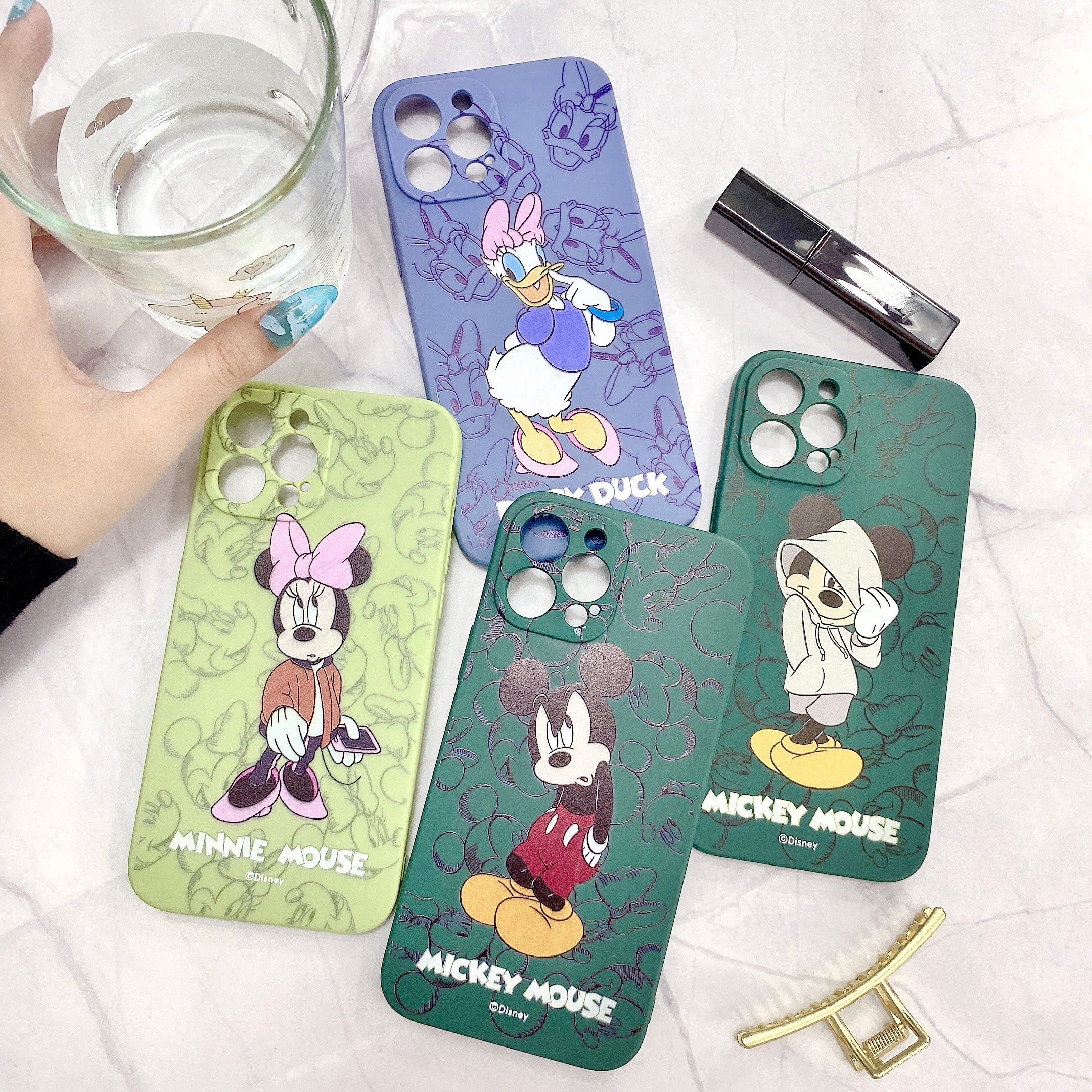 Lưng Case Dẻo Hình Micke.y & Dona.l Ngộ Nghĩnh Chống Trầy Xước Dành Cho Iphone 6/6s Đến 12 ProMax