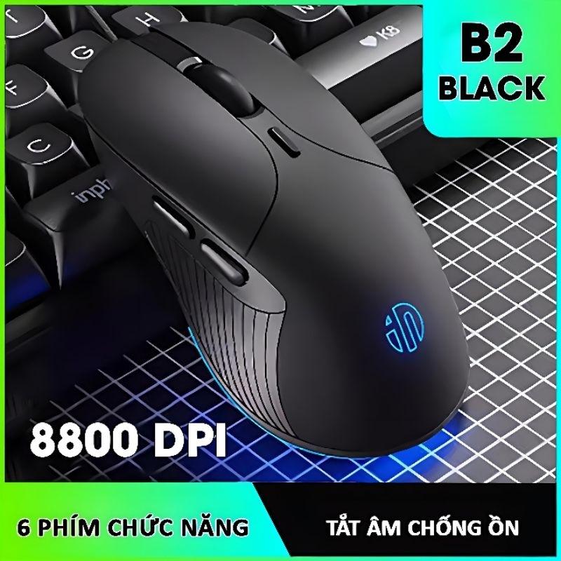 Chuột máy tính có dây TEKKIN B2 gaming silent tắt âm 6 nút bấm 8800 DPI có app - hàng nhập khẩu