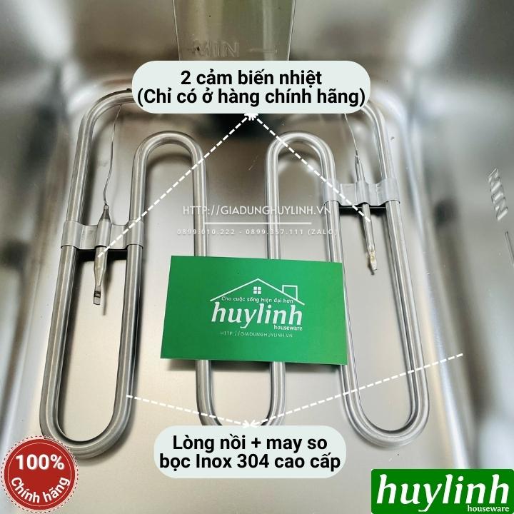 Bếp chiên nhúng đơn ngập dầu ETON ET-ZL1 - Dung tích 6 lít - Inox 304 - Hàng Nhập Khẩu - Hàng cao cấp