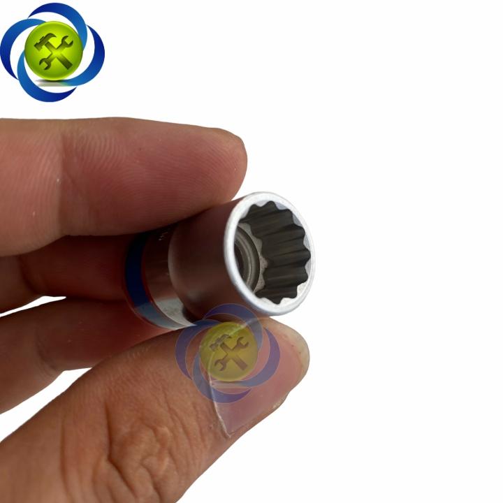 Tuýp trắng ngắn 12 cạnh Kingtony 3330xx chuôi 3/8