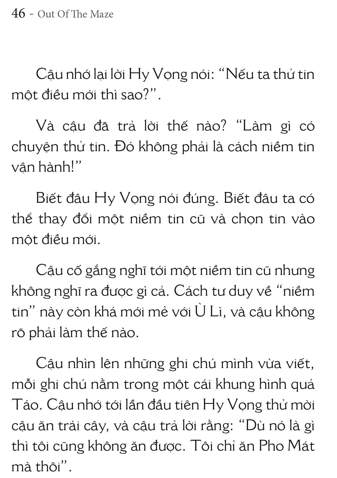 Out Of The Maze - Đào Thoát Khỏi Mê Cung