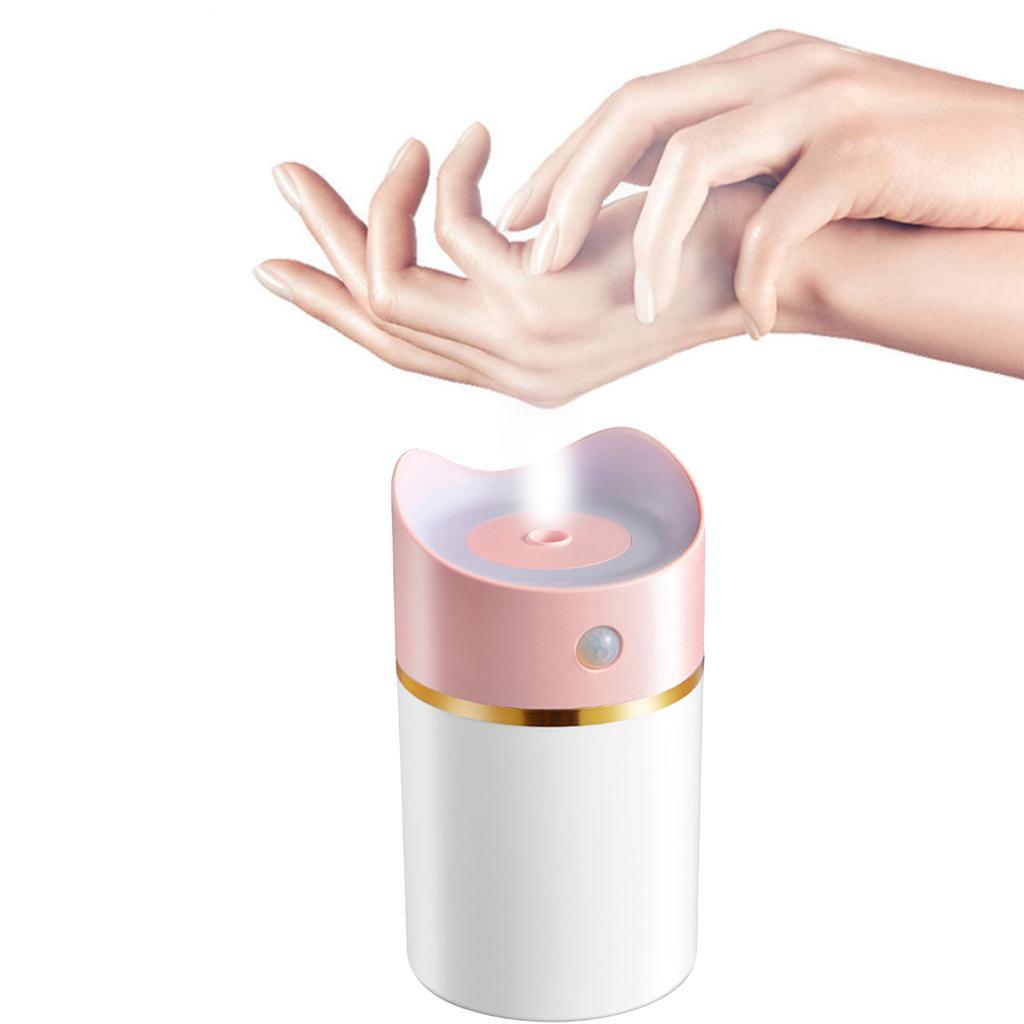 USB LED Ultrasonic Home Office Humidifier Air Diffuser Purifier Mist Maker Pink