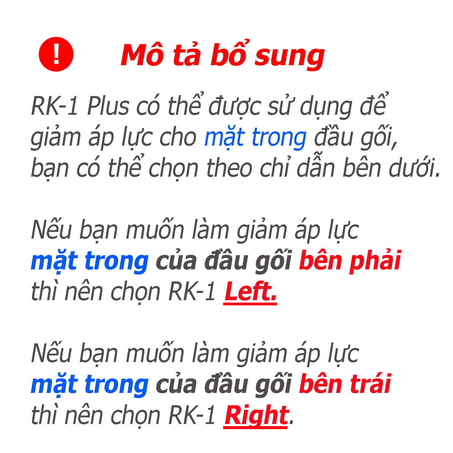 Đai hỗ trợ/ bảo vệ đầu gối ZAMST RK-1 PLUS (Left/Right specific)