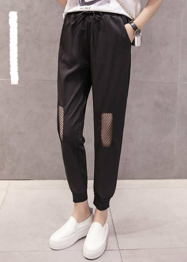 Quần sweatpants rách phối lưới Mã: QD1926