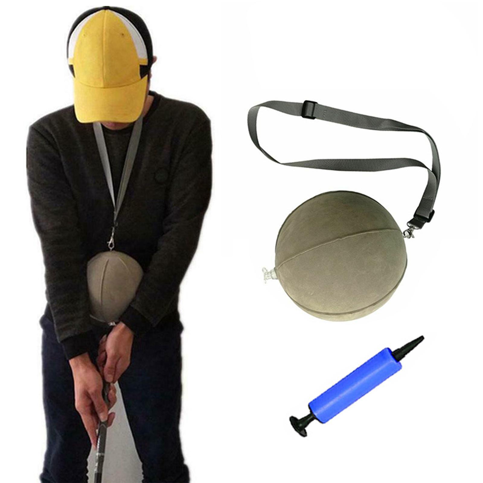 Golf Swing Aid Inflatable Assist W/Lanyard Motion Correction for Posture Correction