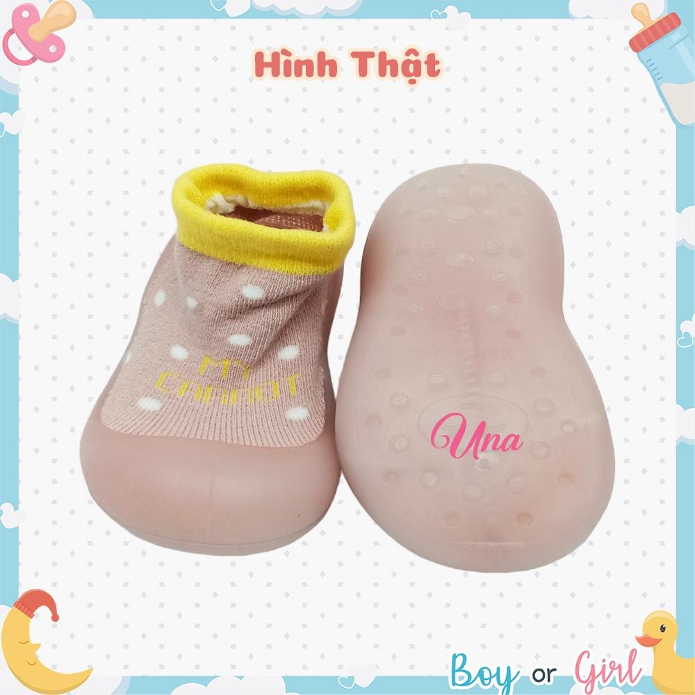 Giày Tập Đi Cho Bé Trai Bé Gái Chống Trượt Đế Mềm Mại U03Pink