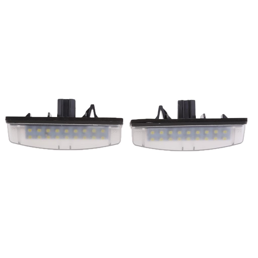 1 Pair Number License Plate LED Light Lamp For Toyota Camry Prius Lexus