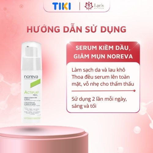 Serum kiềm dầu giảm mụn Noreva actipur peel Concentrated Serum 30mL