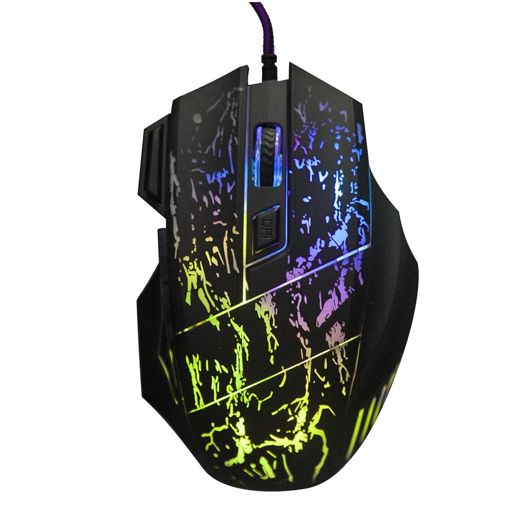 5500 DPI 7 Keys Button LED Optical USB Wired Gaming Mouse Mice for