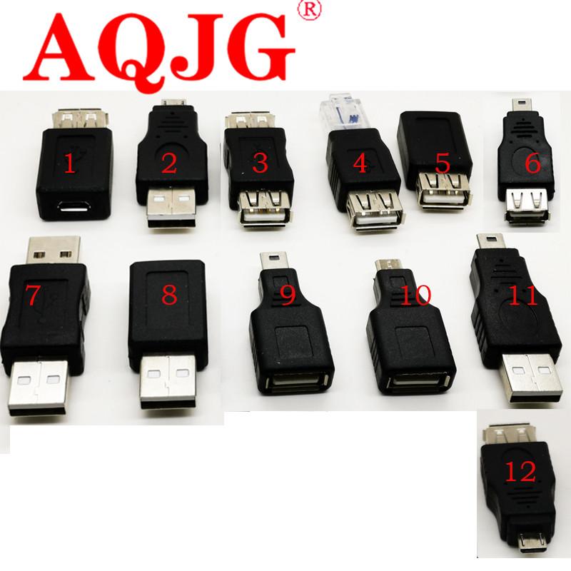 OTG USB 2.0 A Male To Female Micro USB Micro-B Mini-B Changer Data Converter Adapter High Quality