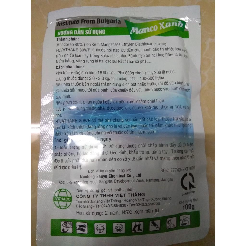 Thuốc Trừ Bệnh FOVATHANE 80WP Gói 100g