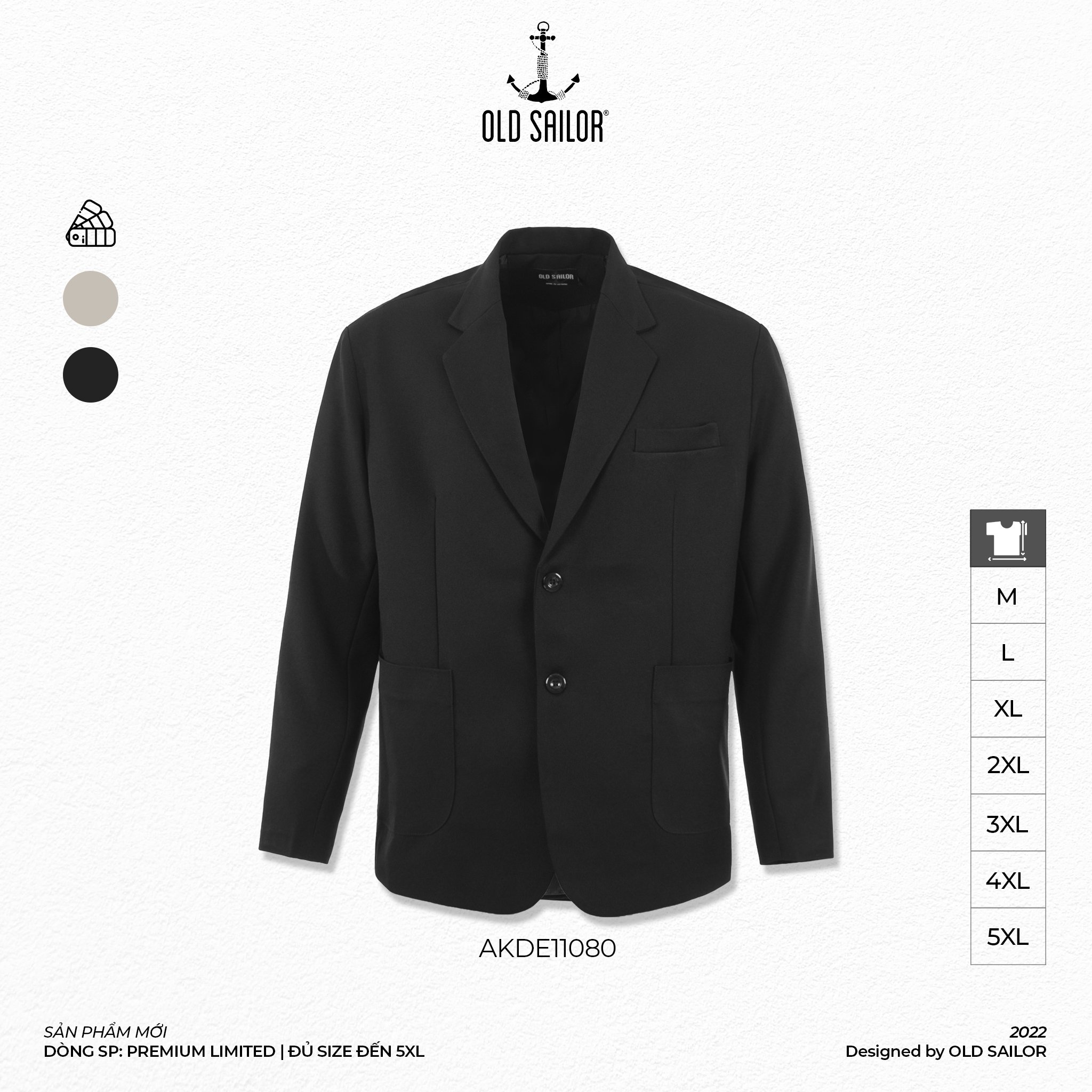 Áo khoác blazer nam Old Sailor - O.S.L BLAZER - PREMIUM LIMITED - 11080 - Big size upto 5XL