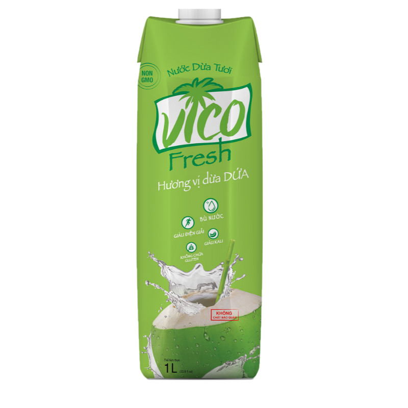 Nước dừa Dứa Vico Fresh hộp 1L