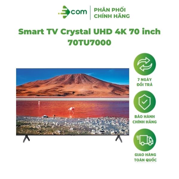 Smart Tivi Samsung Crystal UHD 4K 70 inch 70TU7000 - Hàng chính hãng