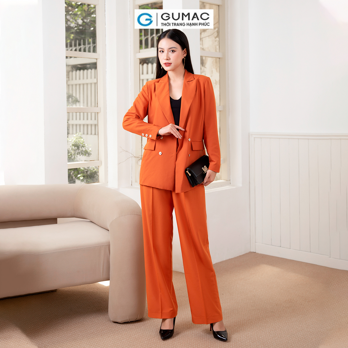 Áo Blazer dáng suông thời trang GUMAC AD10040