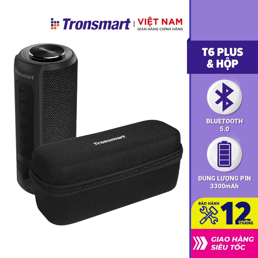 COMBO Loa Tronsmart T6 Plus và hộp đựng chống shock - Công suất 40W - Chống nước IPX6 Ghép đôi TWS - Hàng chính hãng