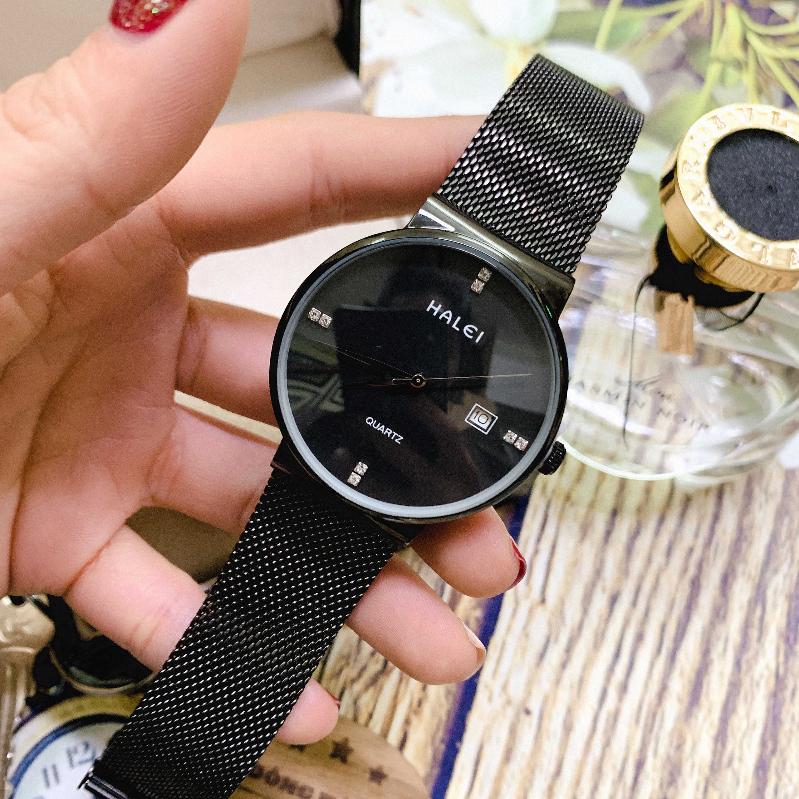Đồng Hồ Nam HL8024 full đen