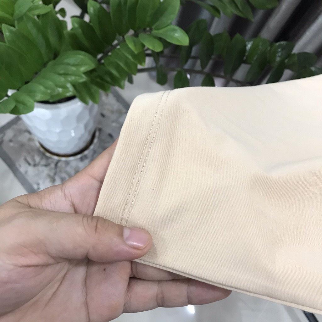 Áo Thun Tay Lỡ Lửng Vải Cotton Dày Đẹp Màu Be Nam Nữ Free Size