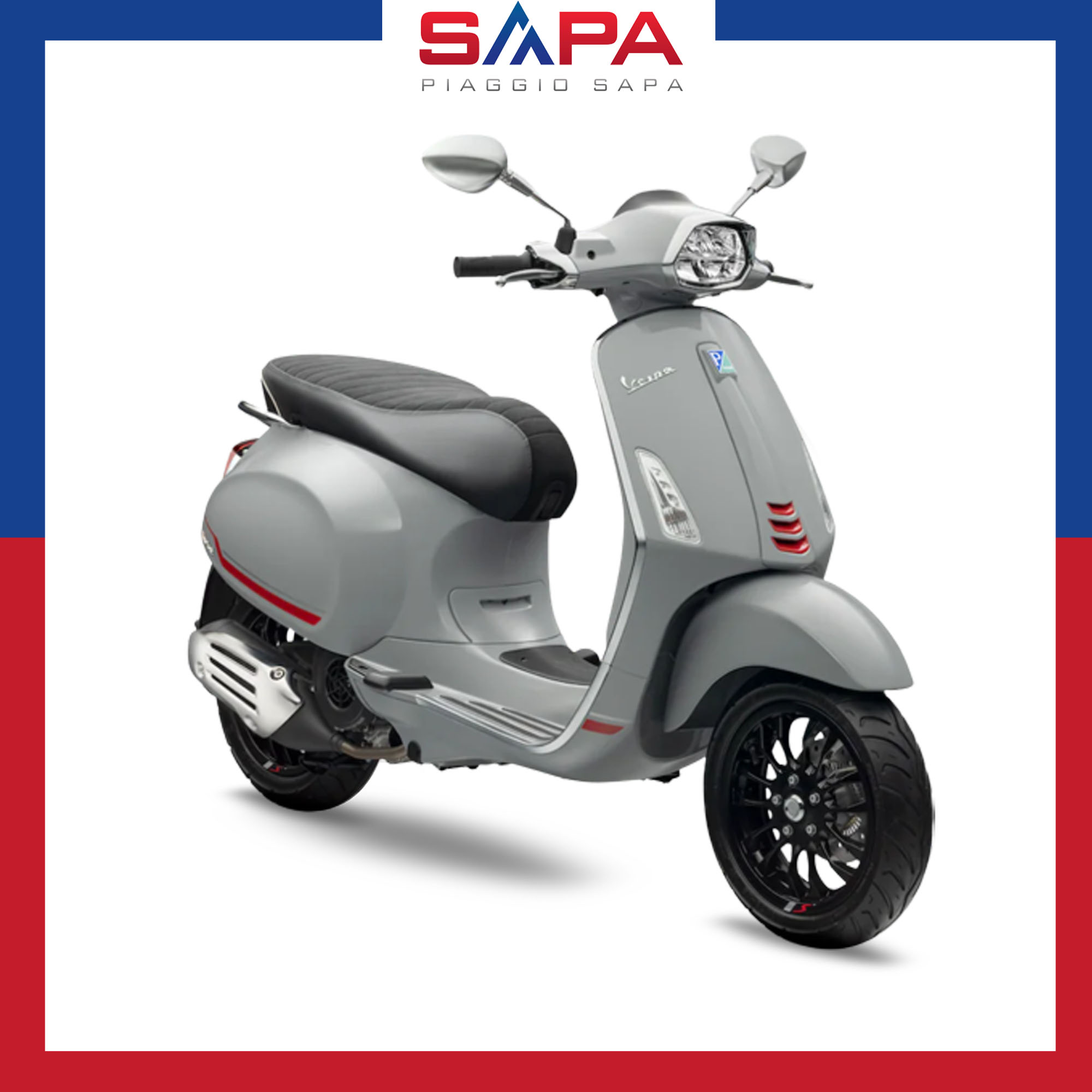 Xe Tay Ga Vespa Sprint S 125 Màu Bạc Grey Delicato