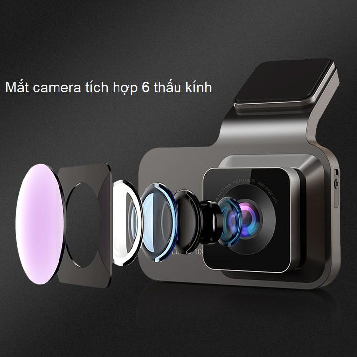 Camera hành trình xe hơi, ô tô thương hiệu HP f960x cao cấp tích hợp Wifi GPS Full HD 2304*1296P - Hàng Nhập Khẩu 