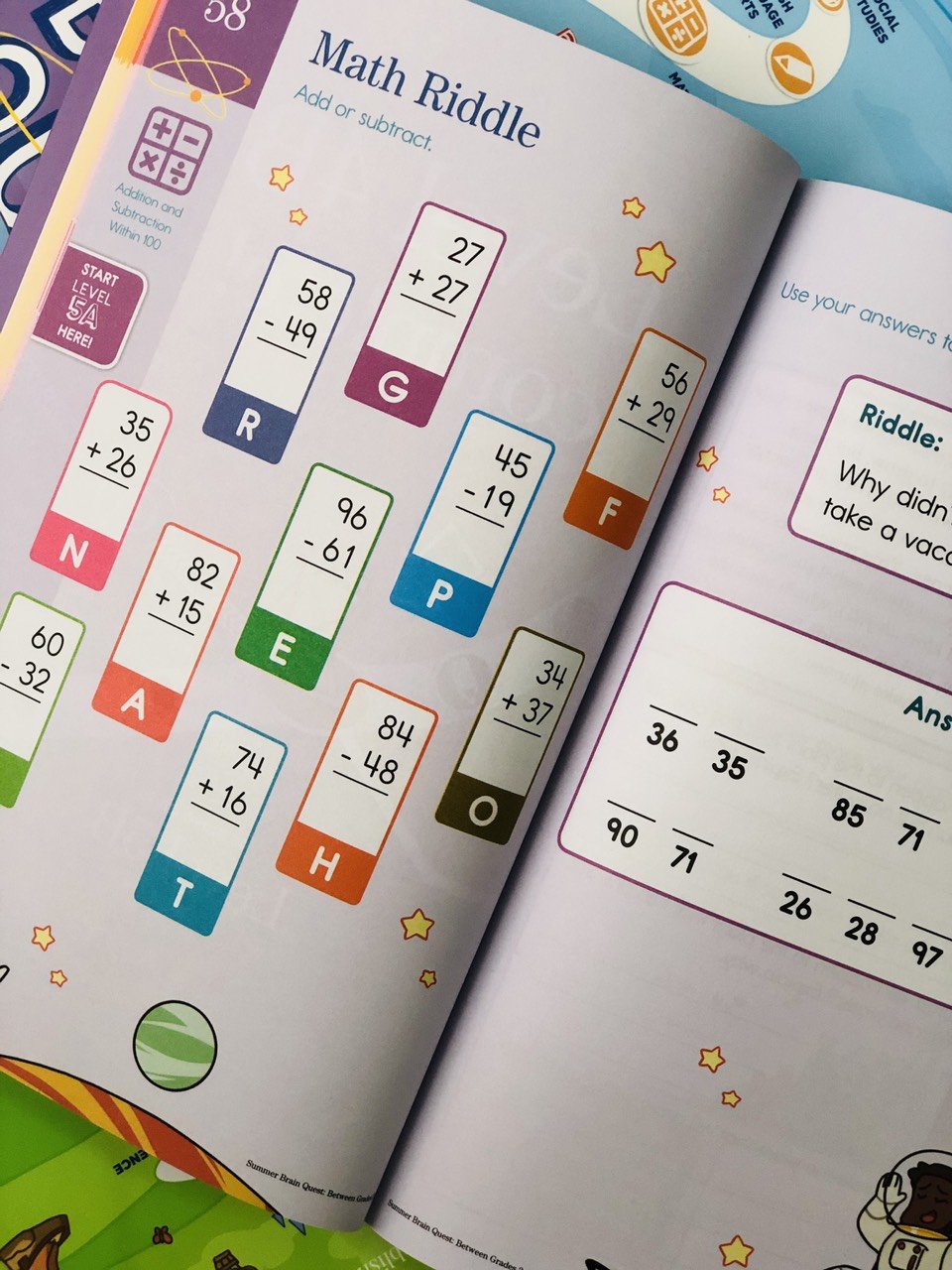 Sách summer brain quest phát triển tư duy iq cho bé - tiếng anh, 5 cuốn