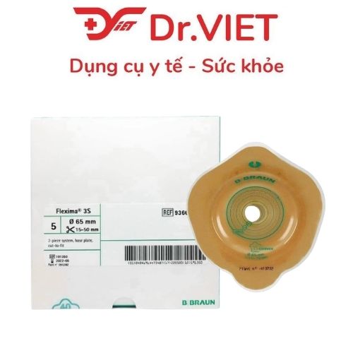 [Lẻ 1 Cái/Hộp 5 Cái] Đế Dán Hậu Môn Nhân Tạo Flexima 2 Mảnh - Bám Dính Tốt, Chống Rát Da