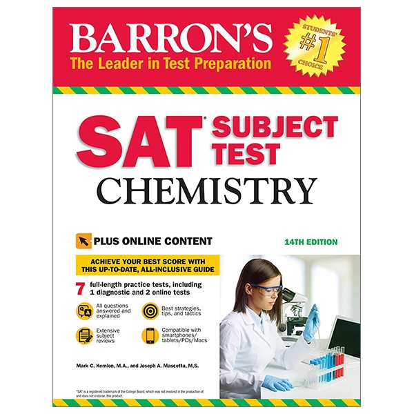 SAT Chemistry: With Bonus Online Tests (Barron's SAT Subject Test Chemistry)