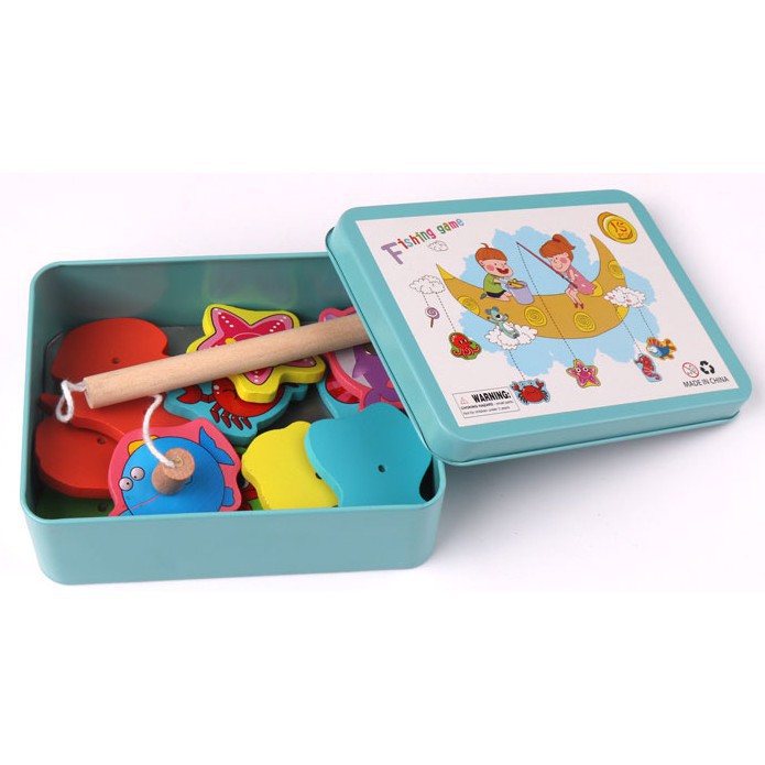 Bộ 4 Món Đồ Chơi Giúp Bé Phát Triển Trí Thông Minh - Luồn Hạt, Con Sâu Gỗ, Đàn Gỗ 8 Thanh, Tháp Xếp Chồng Cầu Vồng