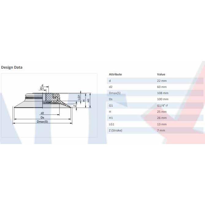 NÚM HÚT CHÂN KHÔNG - 10.01.01.01108 - Phụ kiện thiết bị nâng chân không