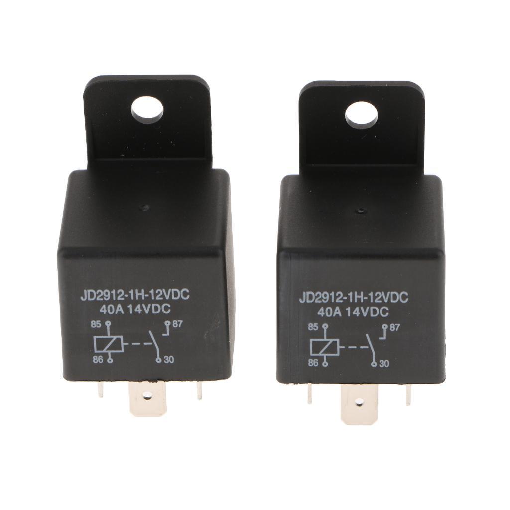 2Pcs Car Automotive Truck 12 DC 40A AMP Relay 4Pin Waterproof