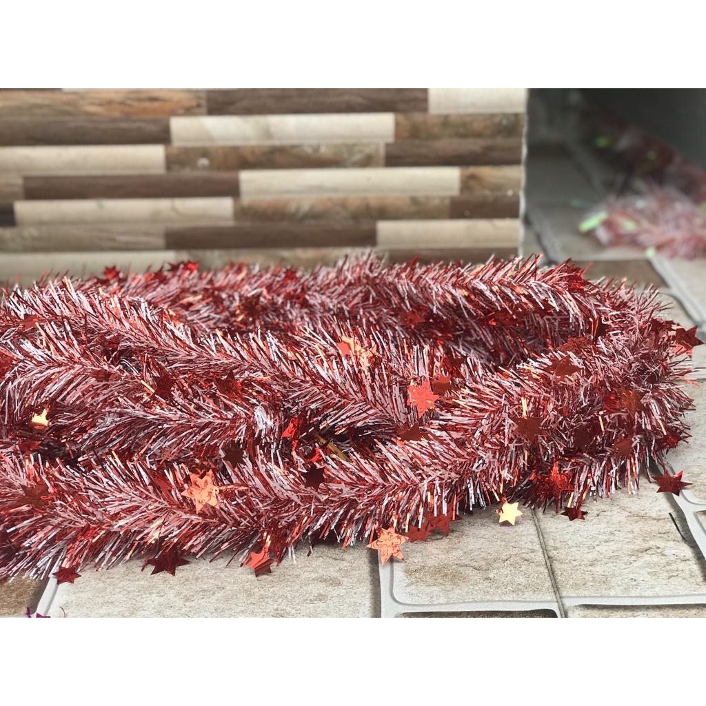 Dây kim tuyến 1,5m hàng đẹp trang trí tết, noel, trang trí sinh nhật