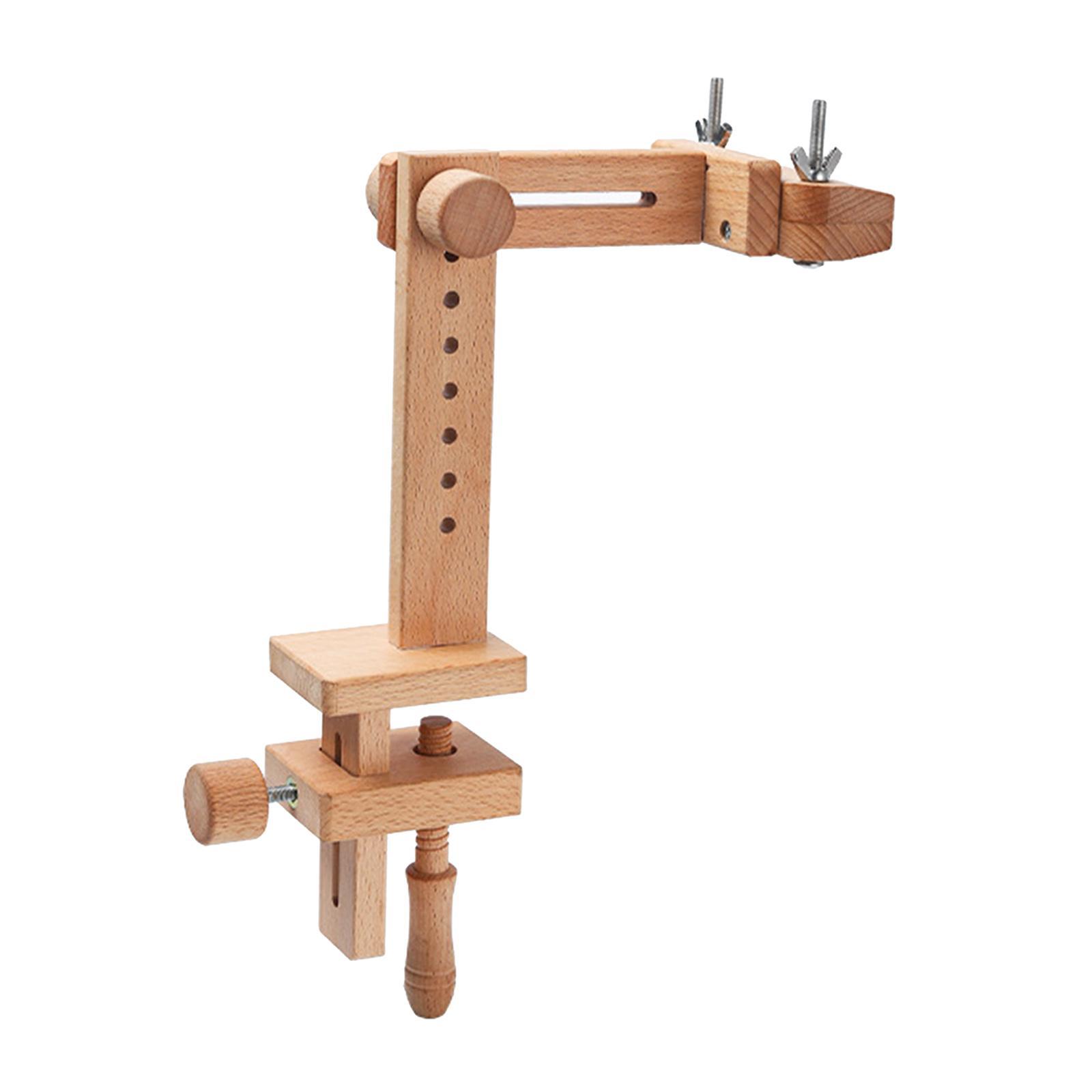 Wooden Frame Cross Stitch Embroidery Hoop Holder Needlework Sewing Tool
