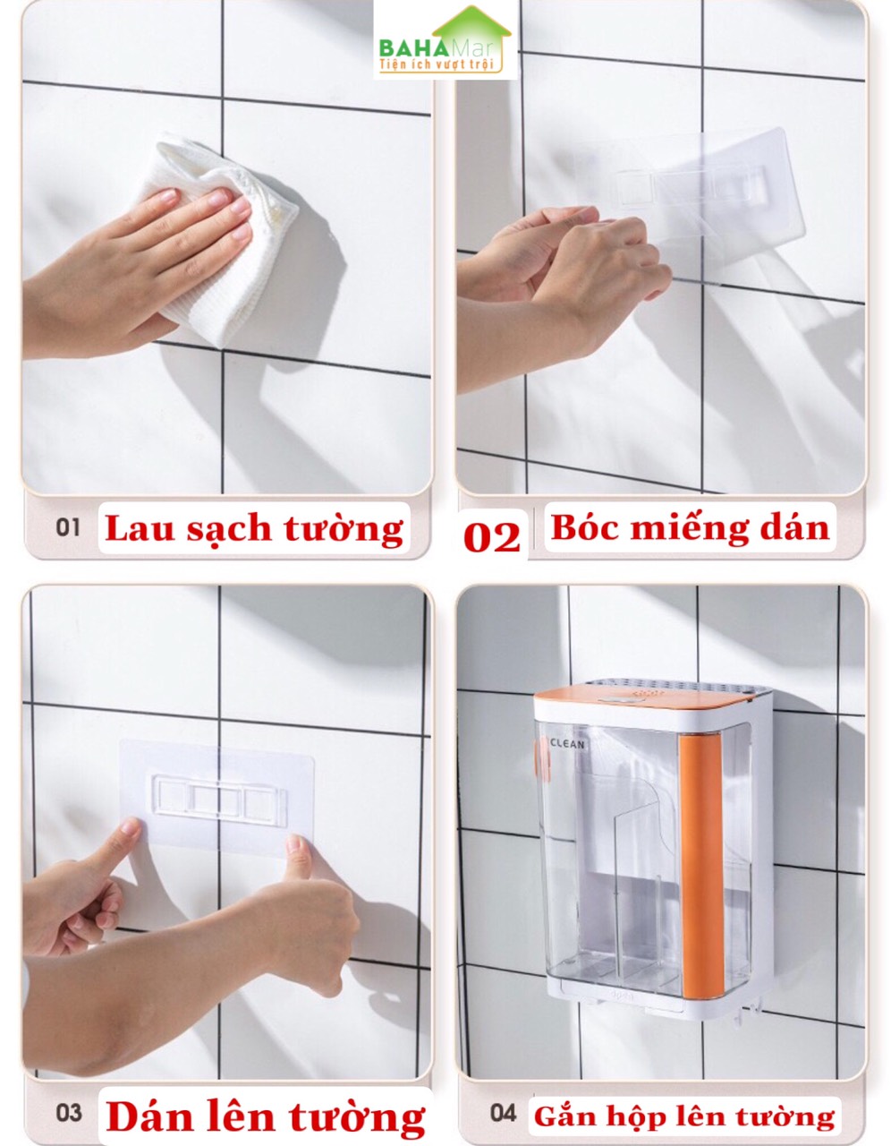 HỘP KHỬ TRÙNG UV CÓ GIÁ CẮM DAO VÀ HỘP ĐỰNG ĐŨA THÌA - TREO TƯỜNG KHÔNG CẦN KHOAN TƯỜNG "BAHAMAR"Có các hạt đèn khử trùng tia cực tím sâu UVC giúp khử trùng toàn diện hơn.