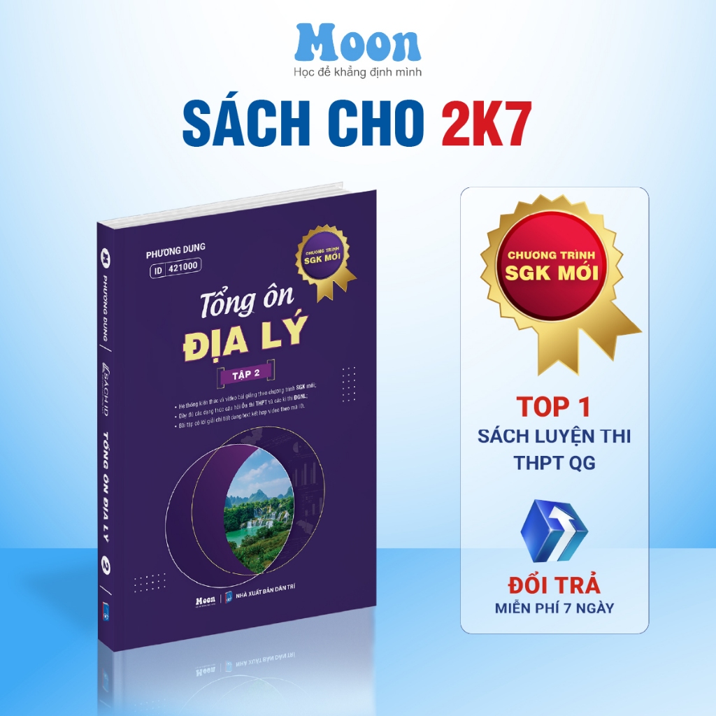 Sách Id Tổng Ôn Địa Lí Lớp 12 Luyện Thi Kiến Thức Ôn Thi Thpt Quốc Gia Bản Mới Nhất Moonbook - Tập 2