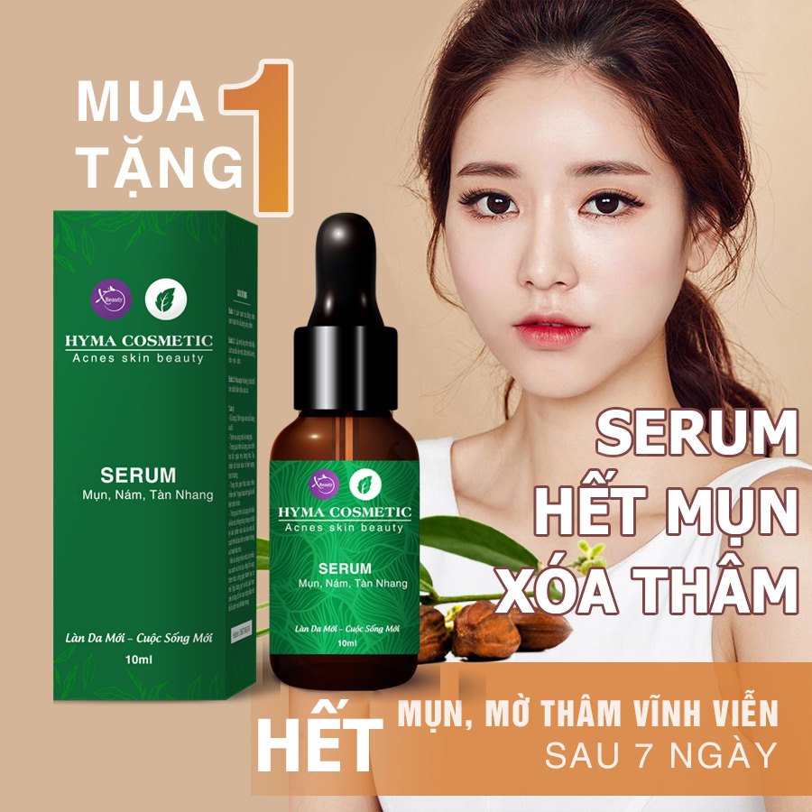 Serum ngừa mụn nám sẹo thâm rỗ tàn nhang XBeauty Hyma Acnes. Dòng kem ngăn ngừa mụn thâm sẹo rỗ