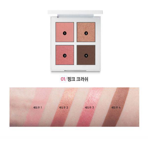 Màu Mắt Trang Điểm B. By Banila Eyecrush Shadow Palette(4Colors) 5.9g