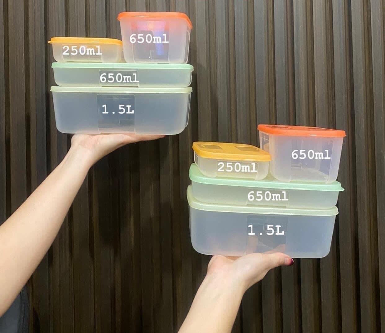 Bộ Trữ Đông Freezermate Colorful Set 8 Tupperware