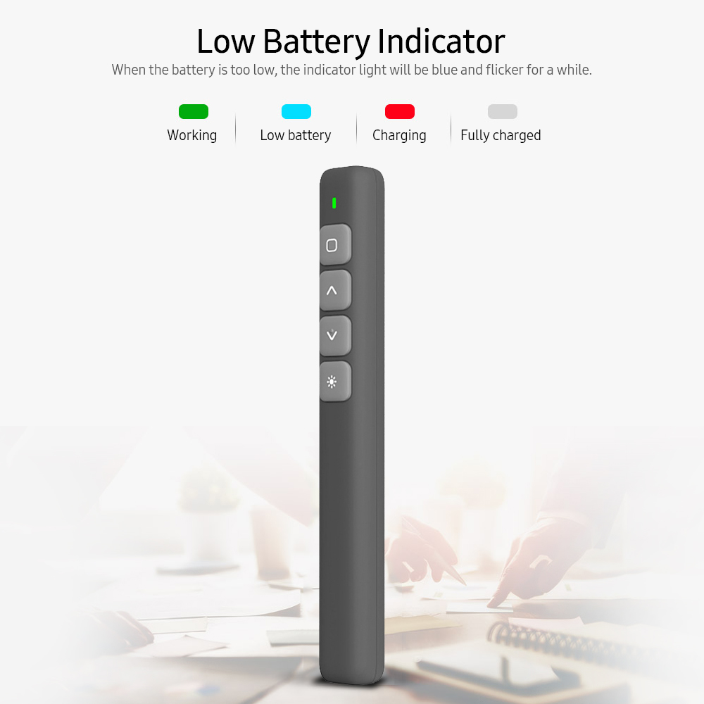 Máy Thuyết Trình 2.4GHz Từ Xa Với Con Trỏ Không Dây USB