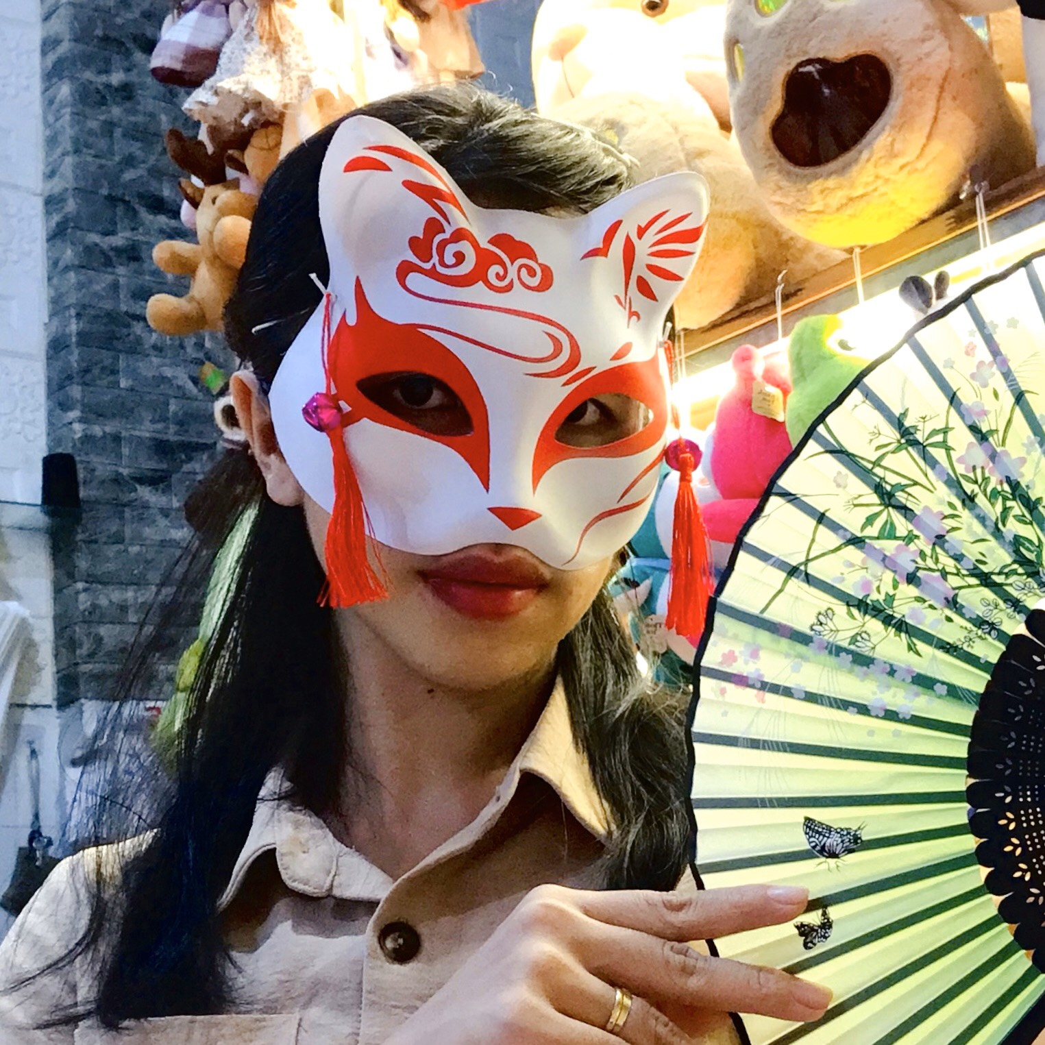 Mặt Nạ Hóa Trang Cáo Hồ Ly Anime Nhật Bản Siêu Hot 2023 - Mặt Nạ Hóa Trang Hồ Ly Phong Cách Nhật Bản