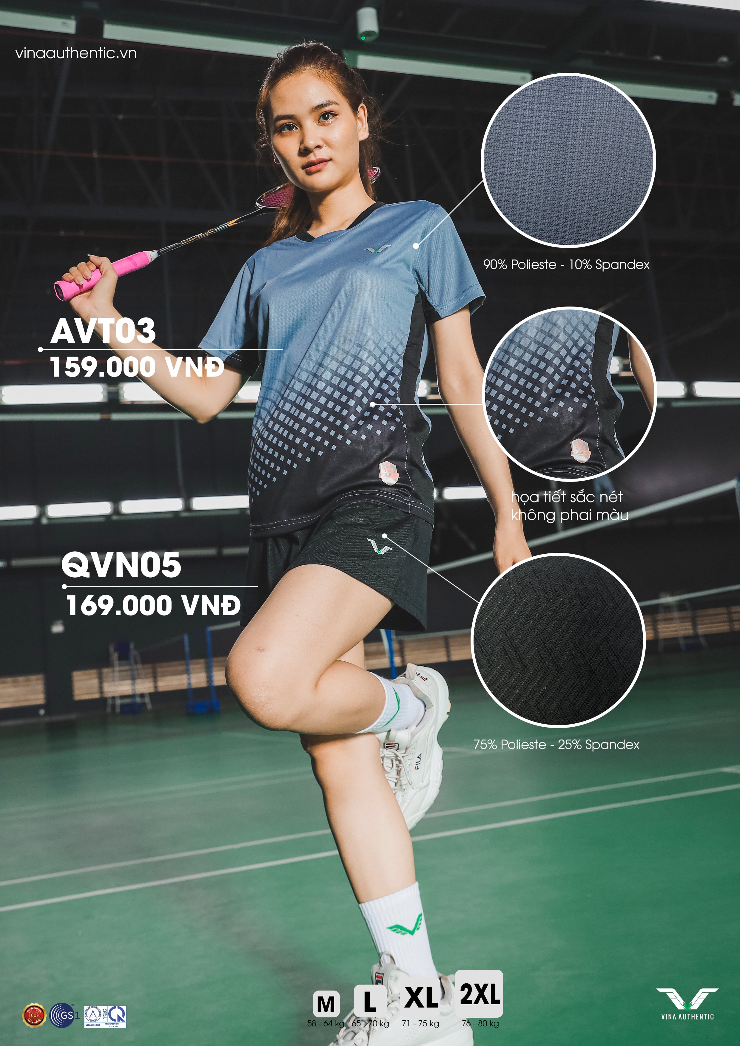 [MUA 1 TẶNG 1] Set bộ thể thao nữ cầu lông badminton NEW03, CAO CẤP, chất lượng, chuẩn form