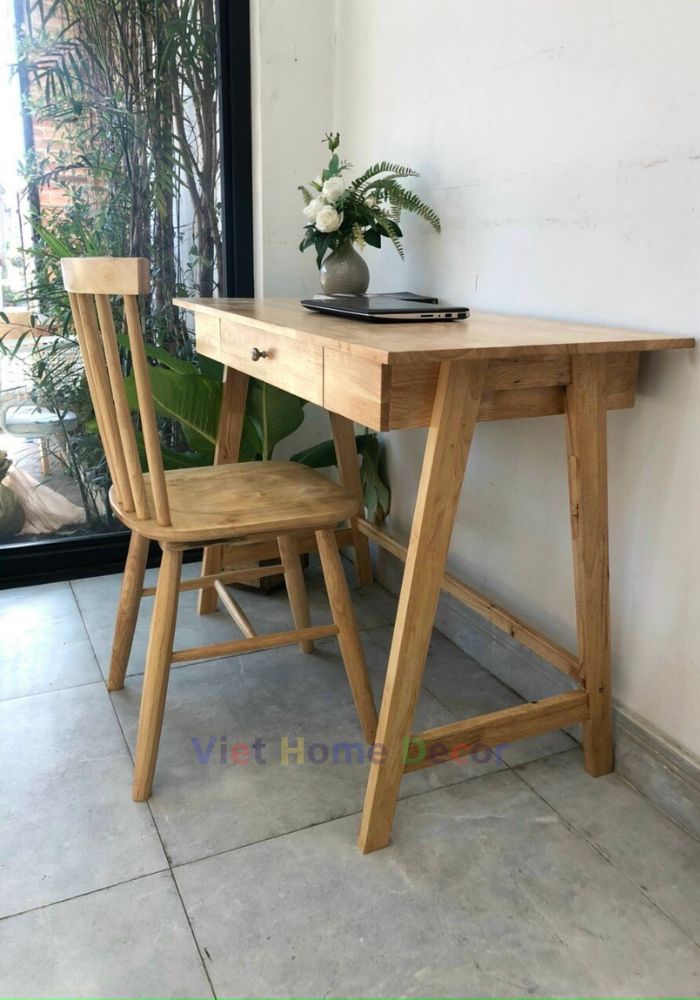 Bàn Học Bàn Làm Việc Viet Home Decor Gỗ Phong Cách Trẻ Trung 7010