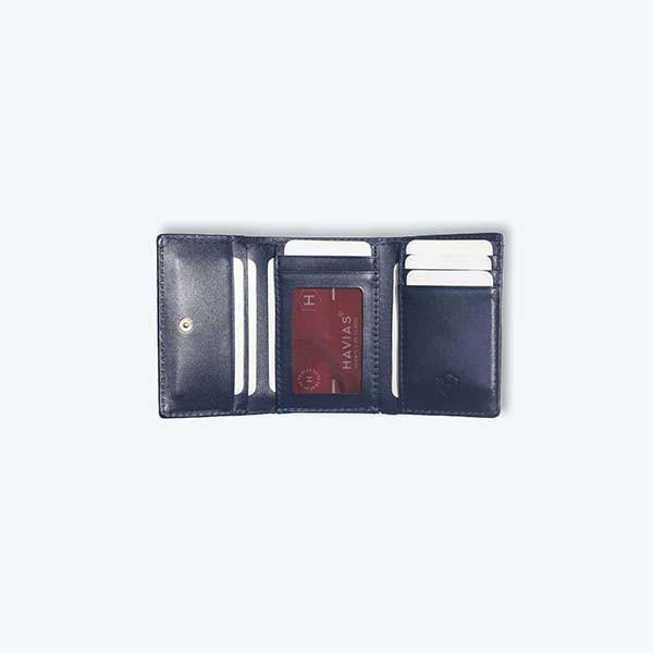 Ví gấp Heart3 Mini Handcrafted Wallet HAVIAS - Xanh Navy