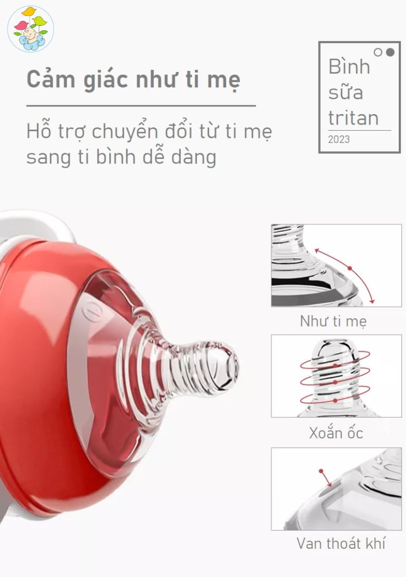 Bình Sữa Loluli Nhựa Tritan Long Phụng 180ml