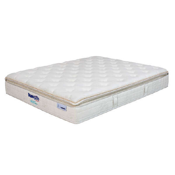 Nệm Lò xo túi cao cấp Dunlopillo William nâng đỡ cột sống - Lớp Pillow Top giúp người nằm thư giãn - Kháng khuẩn vượt trội