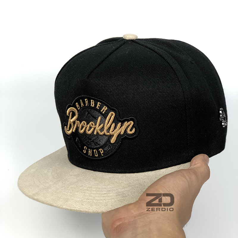 Nón lưỡi trai Snapback Baber Brooklyn đen đẹp, phong cách hiphop cho cả nam và nữ