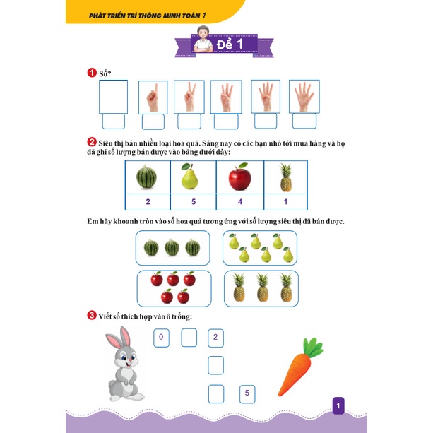 Sách - Phát Triển Trí Thông Minh Toán Lớp 1