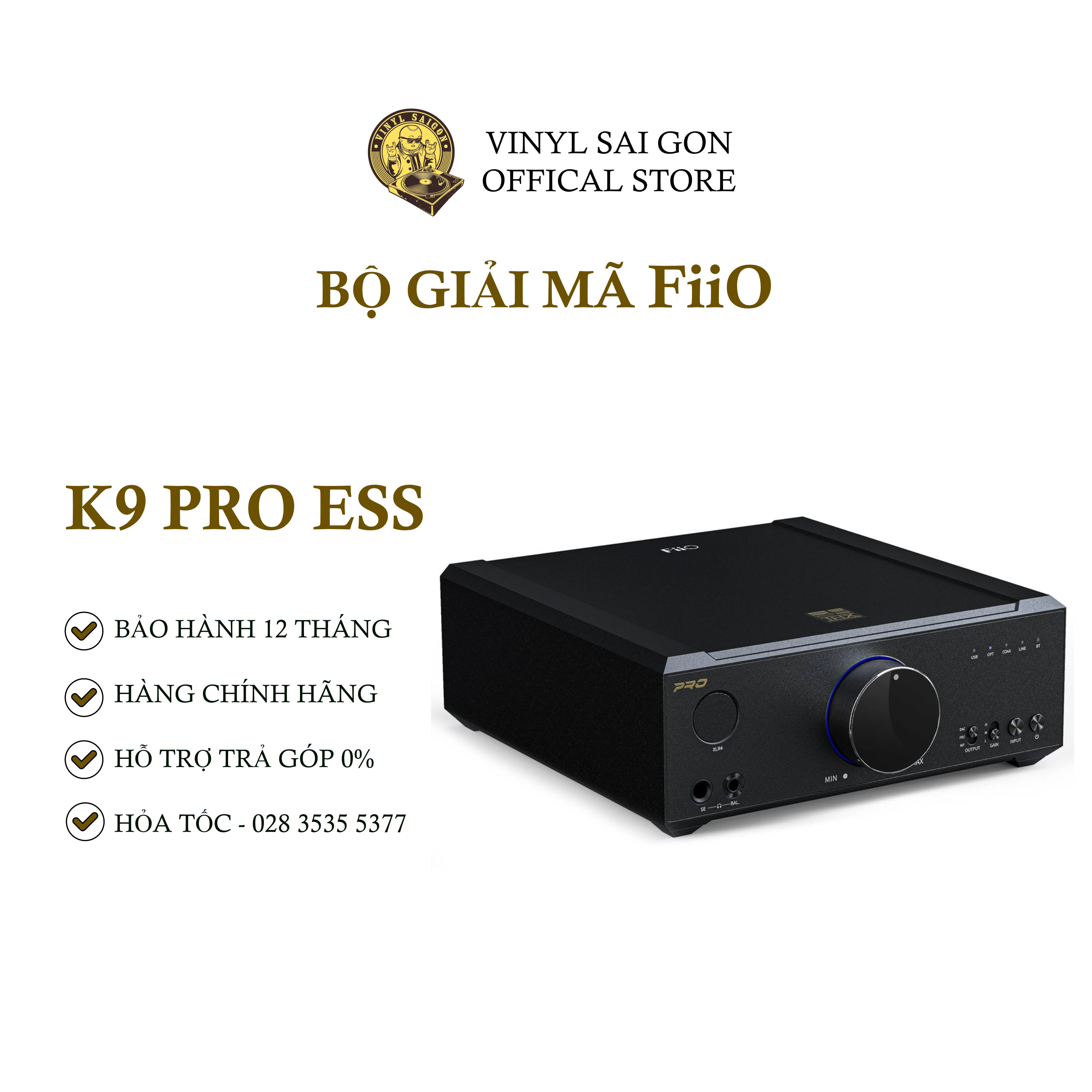 Bộ Giải Mã Headphone Amp FiiO K9 Pro ESS - Hàng Nhập Khẩu