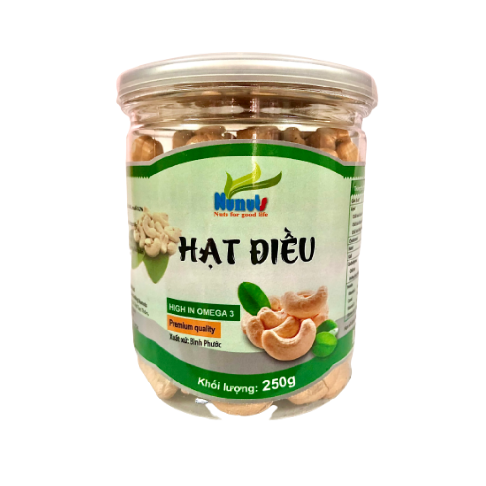 HẠT ĐIỀU TÁCH VỎ LOẠI NGUYÊN HẠT LOẠI 1 NUNUTS